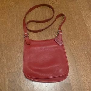 Vintage Red Coach Bag